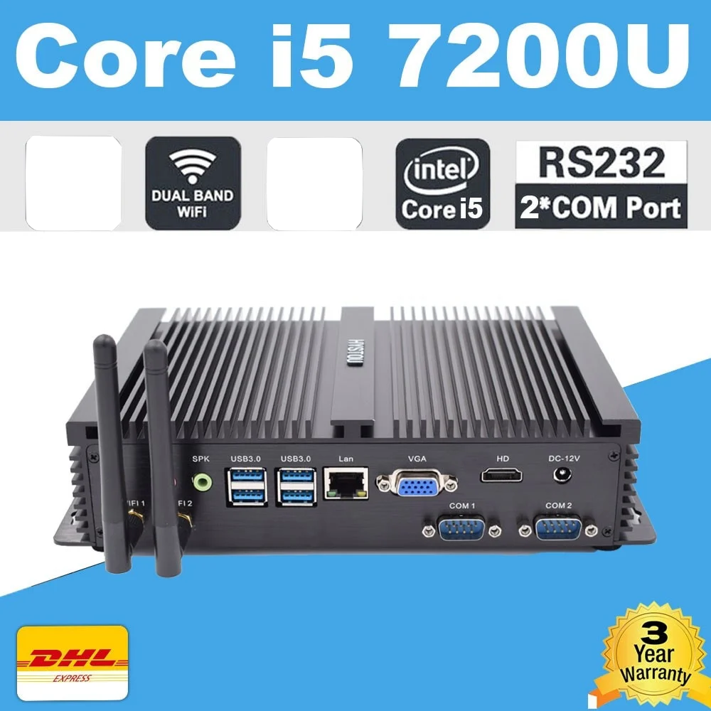 2020 Hystou Mini Pc Intel I5 7200u/7267u 6usb Hd Vga Dual Display Ports