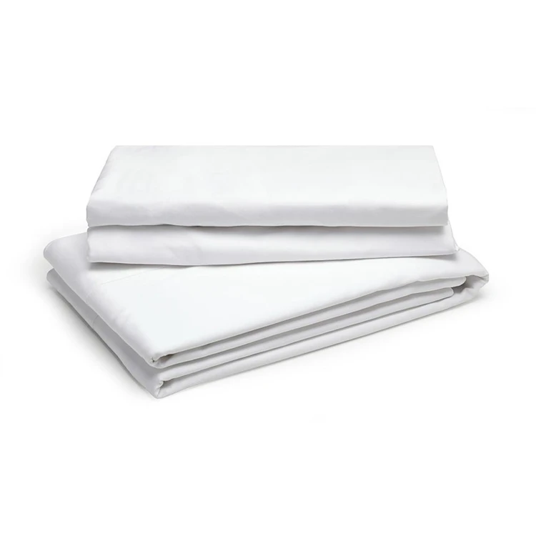 Wholesale 100 Cotton Full Twin Queen King Size Hotel White Flat Sheets ...