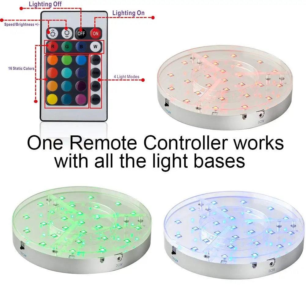 Factory Wholesale Holiday Lighting Rechargeable Led Centerpieces Under