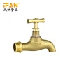 China Manufacturer Toilet Wash Basin Tap Faucet Wall Mounted 1/2 3/4 Garden Water Tap Brass Bibcock T-Handle Bibcock Water tap