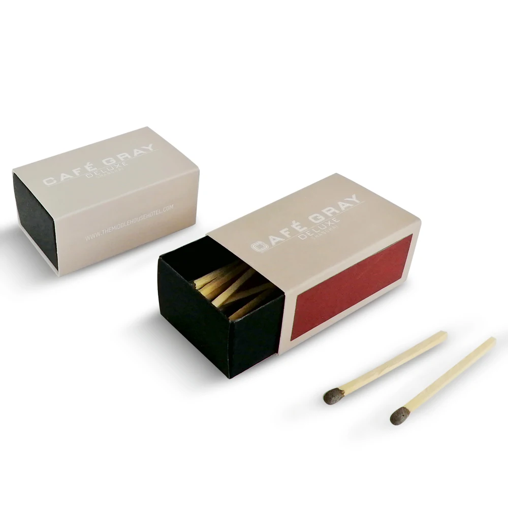 Custom Design Recycled Paper Match Box Small Box Matches Gift Matches