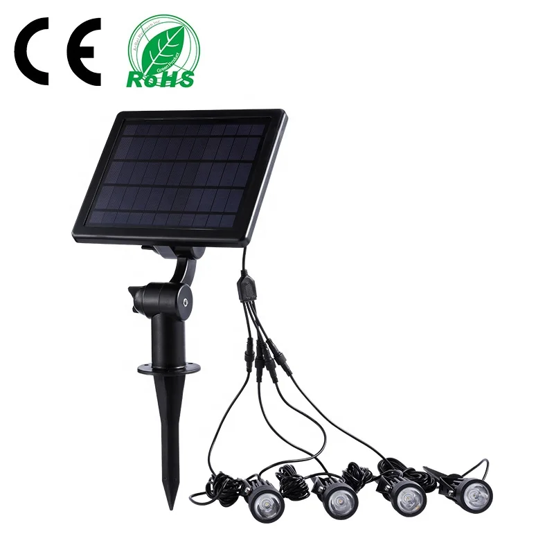 CE RoHS Certificate Pathway Landscape Spot Outdoor Waterproof IP65 4W Solar LED Garden Lighting