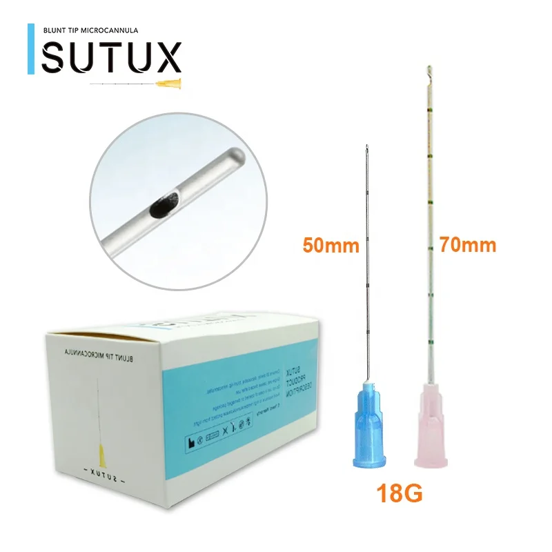 
Disposable stainless steel types of cannula and sizes 18g 21g 22g 23g 25g 27g blunt tip fine micro cannula needle for fillers 