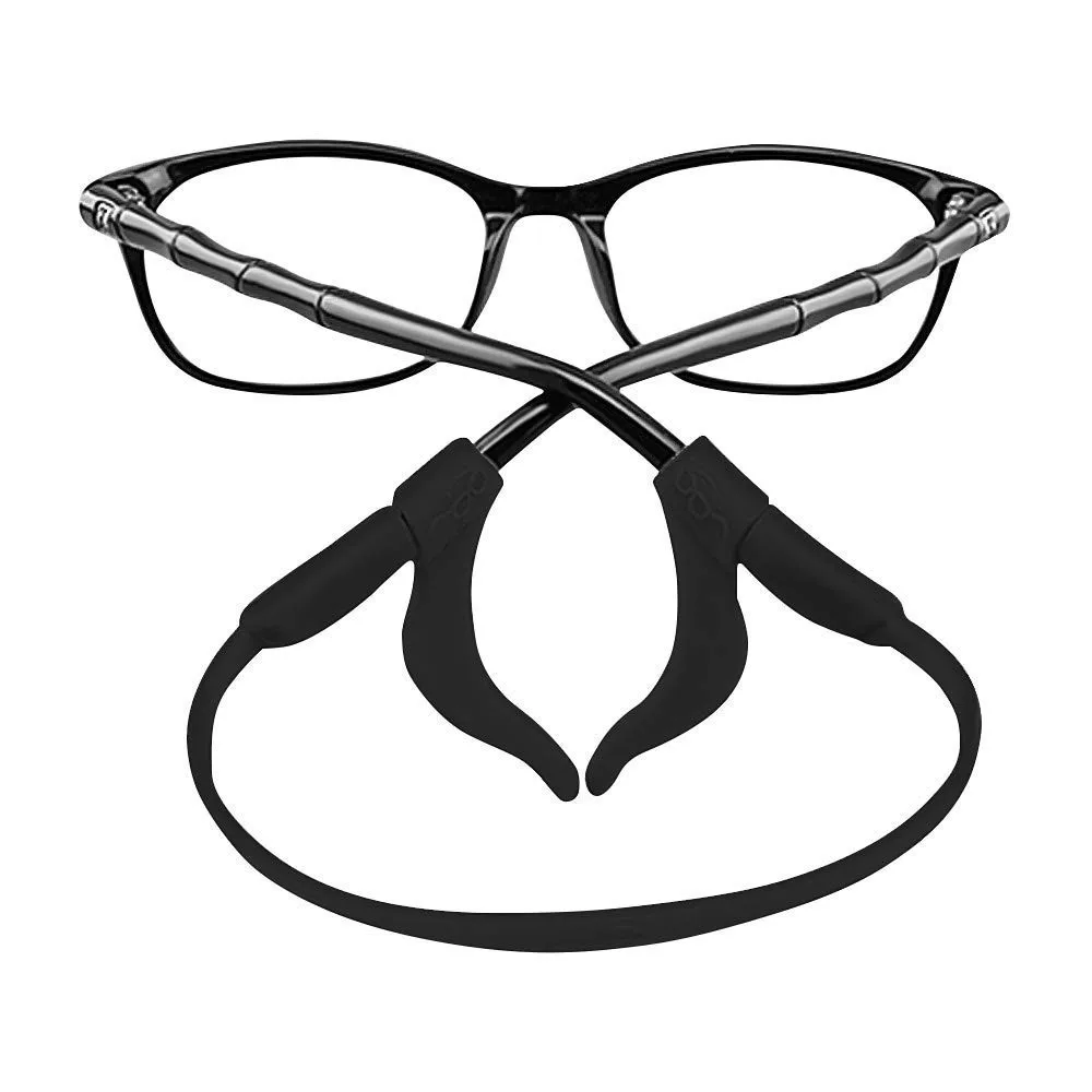 Antislip Sports Elastic Silicone Glasses Strap With Ear Grip Hooks Kit