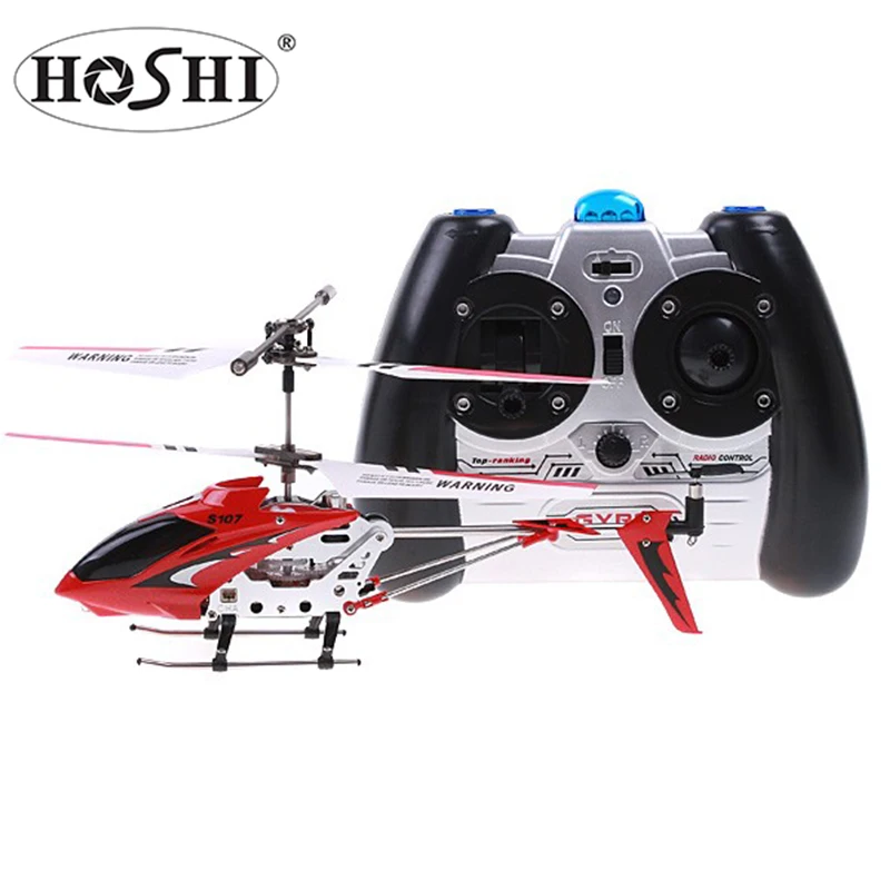 

HOSHI Original Syma S107G 3CH rc toy helicopter Remote Control Helicopter Alloy Copter with Gyroscope Toys Gift, Blue/red/yellow
