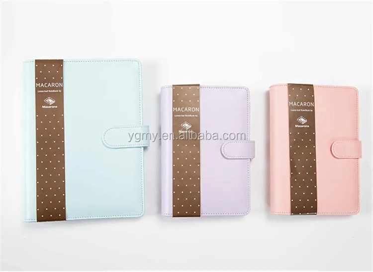 Macaron Leather Spiral Notebook Original Office Personal Diary/week Planner/agenda Organizer
