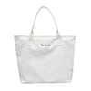 Designed manufactory oversized zipper custom canvas cotton tote bag