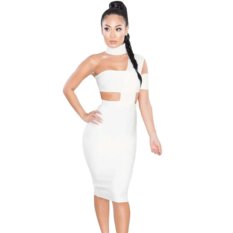 

New Fashion stylish white High Quality bandage Dress