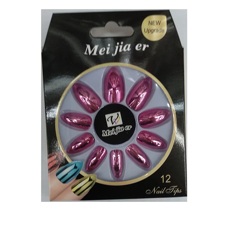 

new designed Mirror effect false nail high quality colorful abs false nail