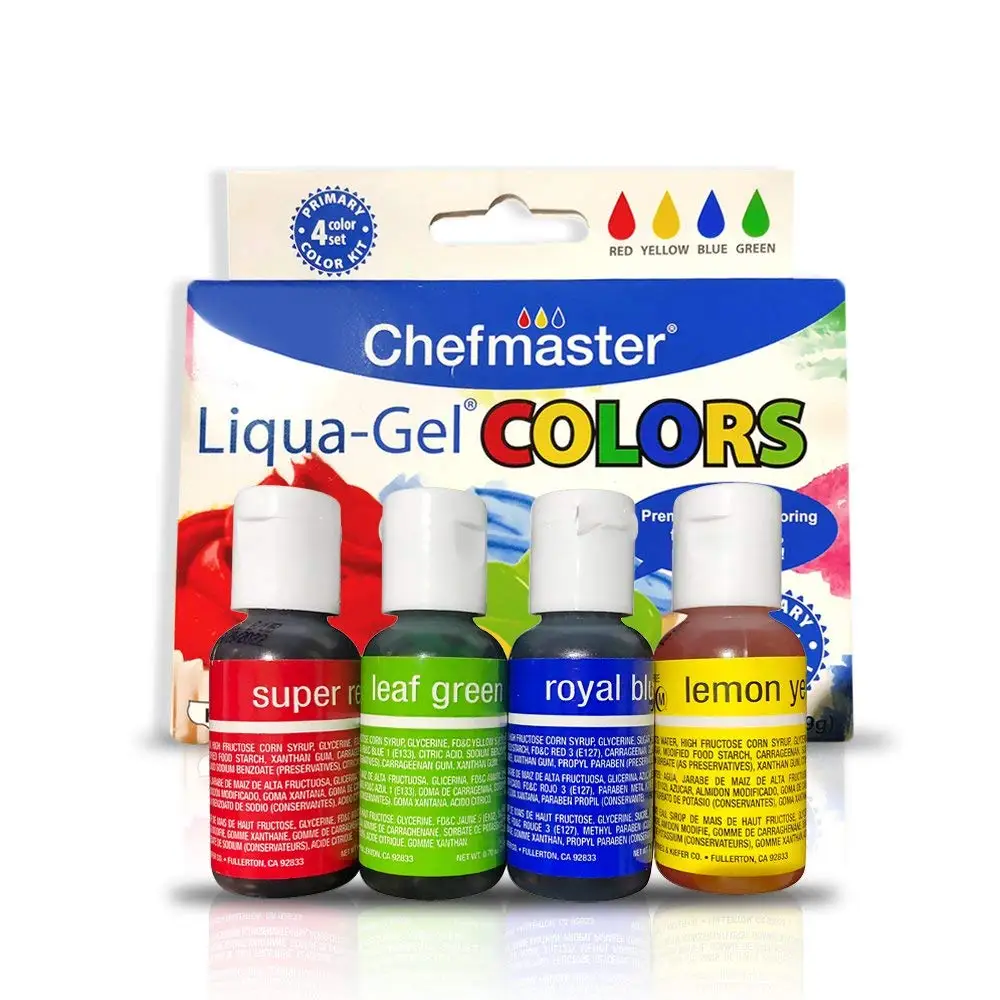 Chefmaster Liqua Gel Color Chart