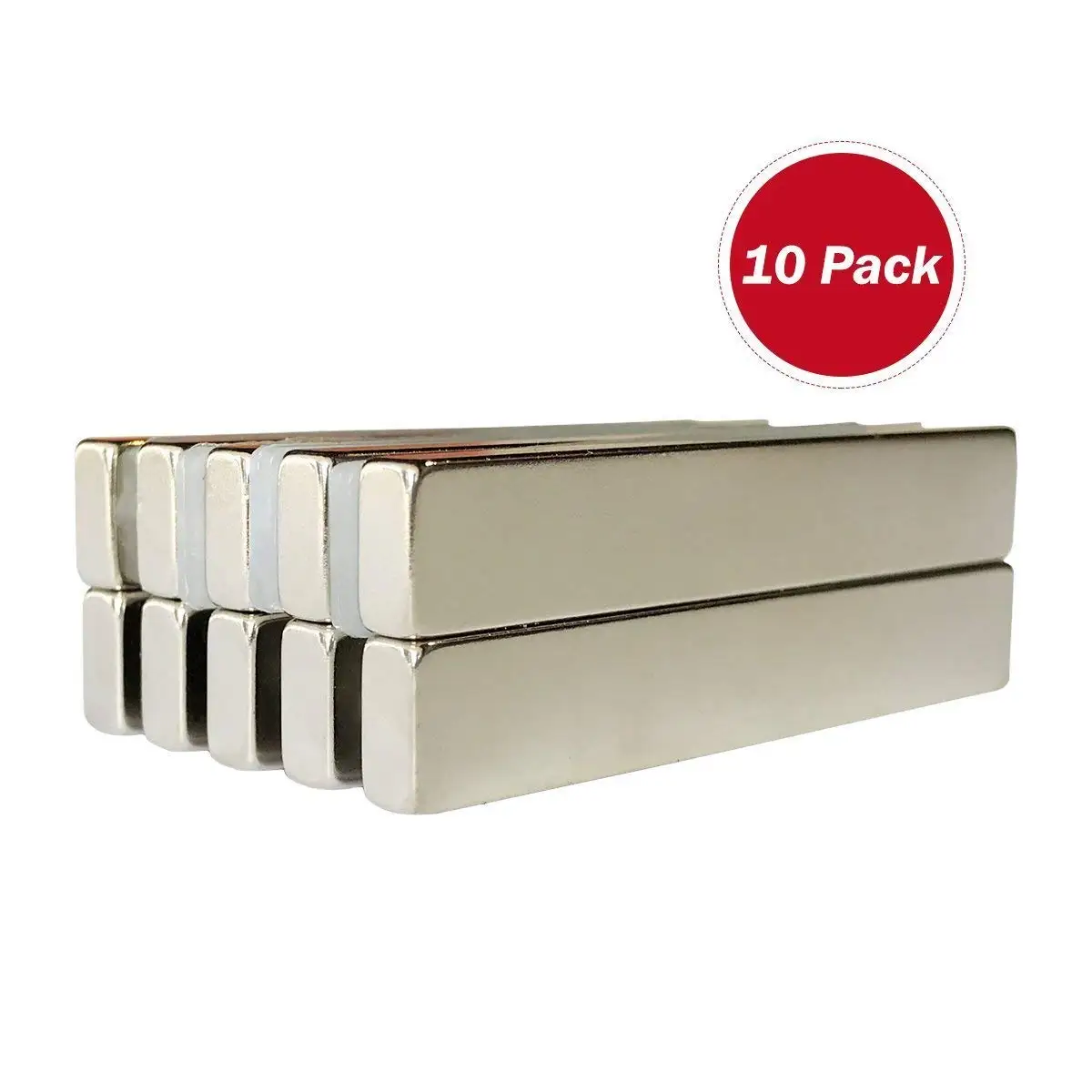 Building Neodymium Bar Magnets Super Strong Neodymium Magnets with Double-Sided Adhesive for Fridge and Office Rare Earth Magnets Small Craft Pack of 6 60 x 10 x 4mm Scientific DIY