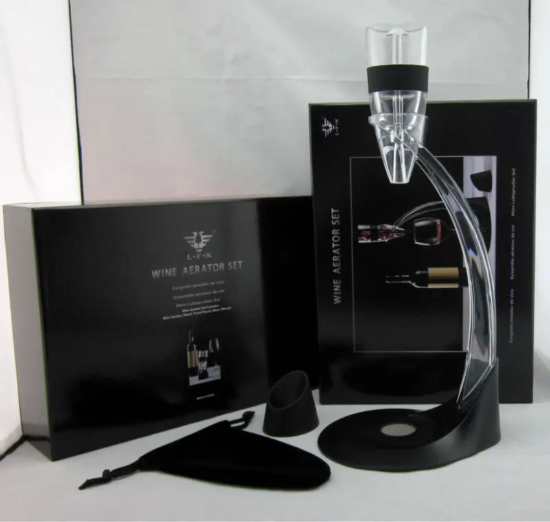 Global Patented Wine Aerator,Magic Decanter Deluxe Aerator Set Lfk002b