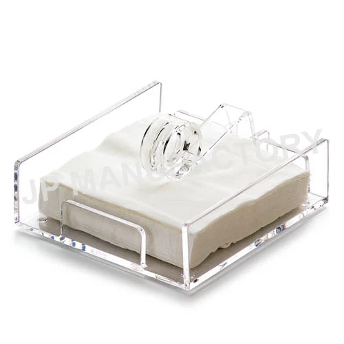 

Wholesalde clear tabletop napkin holder Acrylic plastic tissue holder, Transparent