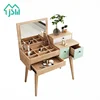 Modern style dressing small bedroom multifunction vanity table solid wood makeup table