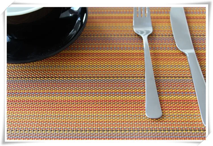 Unique Pvc Woven Mesh Washable Restaurant Placemats Designs Decorative
