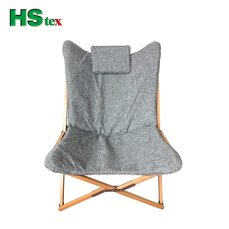 HStex outdoor furniture fabric folding butterfly chair camping stool
