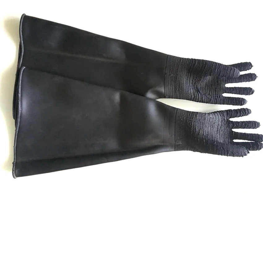 

safety sandblast gloves for sand blasting cabinet