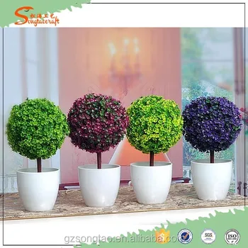 Artificial Potted Topiary Table Decoration Artificial Topiary Mini