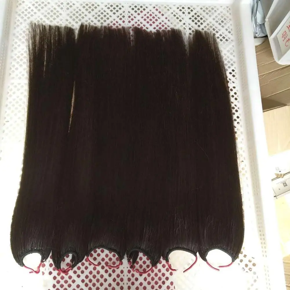 

Remy Indian Hair 100% Pure Hand Knitting Wholesale Price Invisible, Natural color #1b