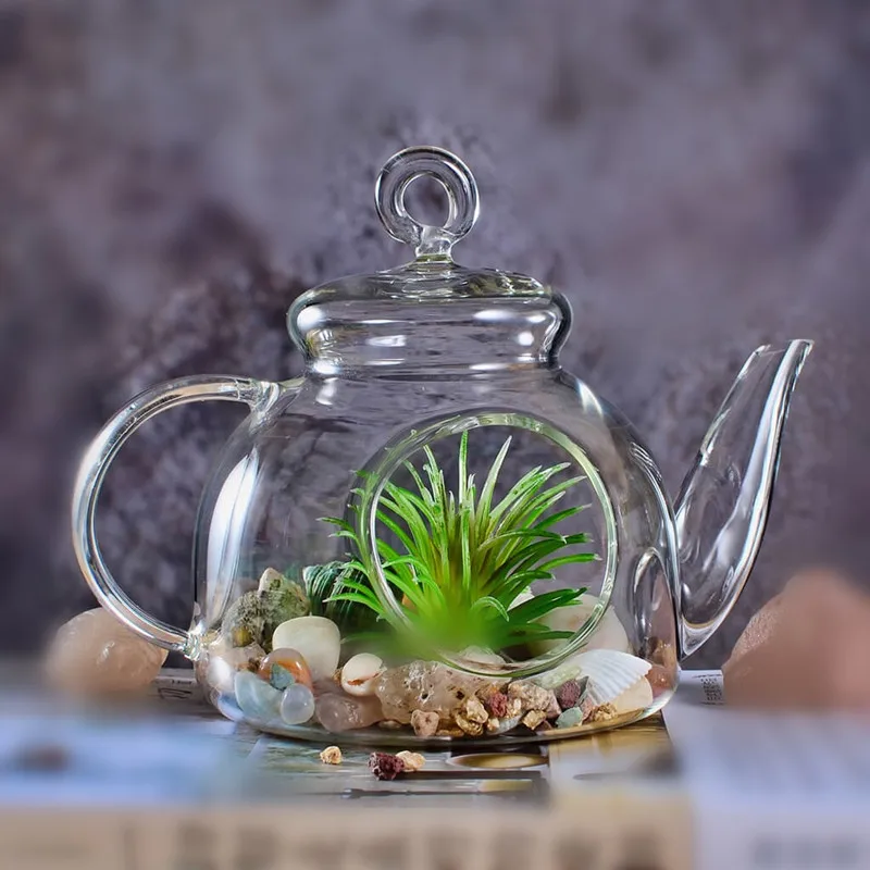 

Creative wall hanging acrylic geometric terrarium for home decor 16*11cm, Transparent