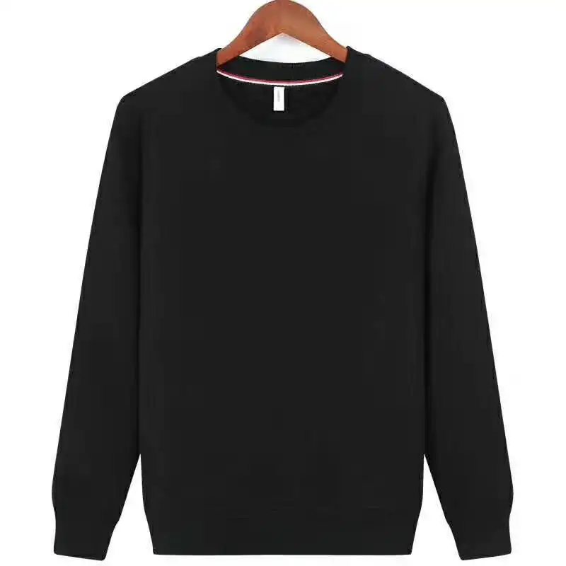 Wholesale Instock Fashion Pullover Crewneck 100% Cotton Mens Sweatshirt