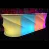 PE material nightclub bar weaved light up illuminated counter portable mobile led plastic bar counter for events
