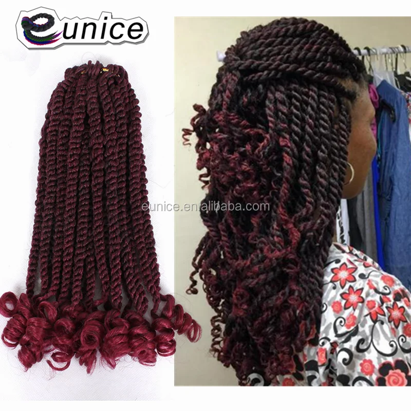 

Wholesale 12inch Havana Mambo Kinky Twist Braids Style To Try 100% Hand Braiding Senegalese Curly Crochet Hair for Black Woman, N/a