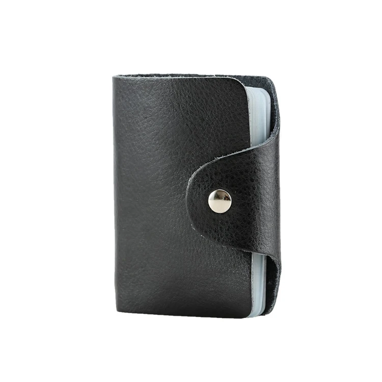 

Slim Minimalist Soft Leather Mini Atm Card Holder Organizer For 26 Credit Card