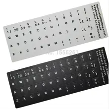 (2pcs) laptop stickers Tablet PC Keyboard Sticker Opaque QWERTY Spain Teclado Espanol teclado espanol sticker for all keyboard
