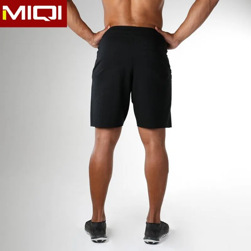 Black Mens Gym Clothing Men Sports Shorts Fitness Apparel Custom Mens ...