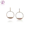 wholesale 2018 custom new trends Unique jewelry 925 silver 1.0mm cz stone earrings