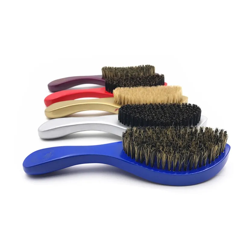 

High quality hot selling wooden handle natural pure boar bristle Medium Soft beard brush