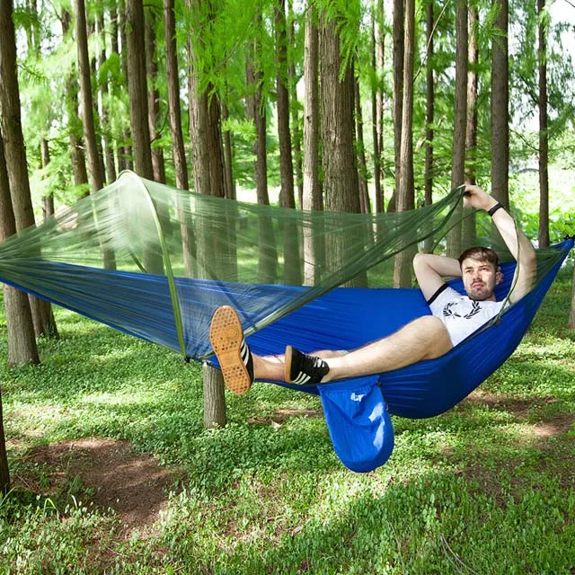 2019 New camping hammock with mosquito net extra strong ripstop nylon C01-HT1015