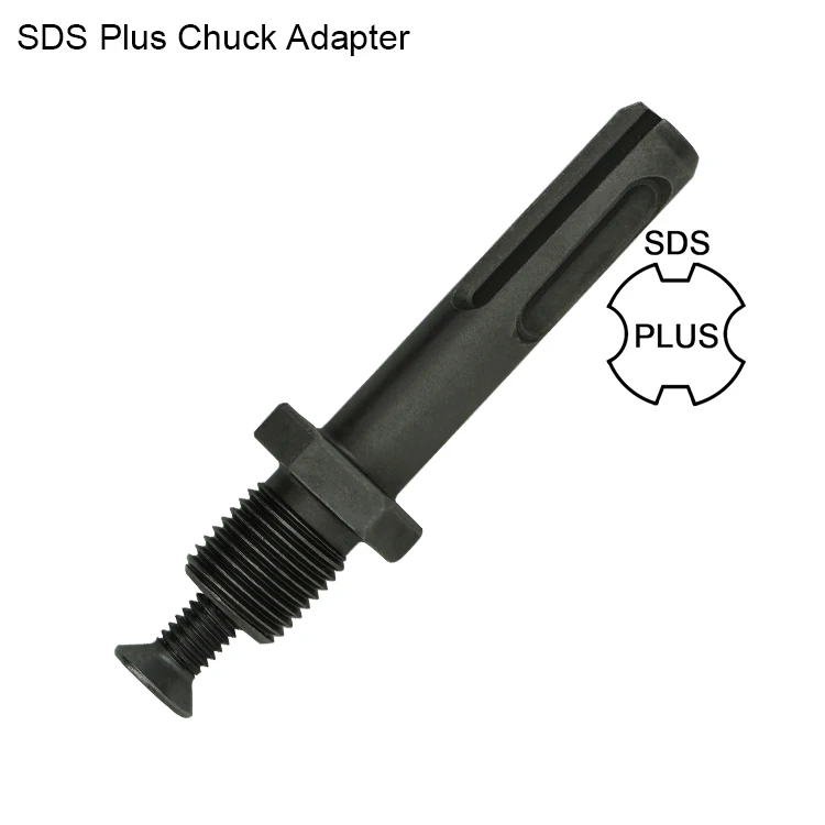1/4" Hex Shank to 3/8"-24UNF Keyless Drill Chuck Adapter Converter