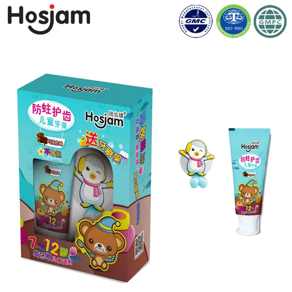 
Fruit fragrance herbal kids toothbrush and toothpaste nature oganic kids toothpaste 