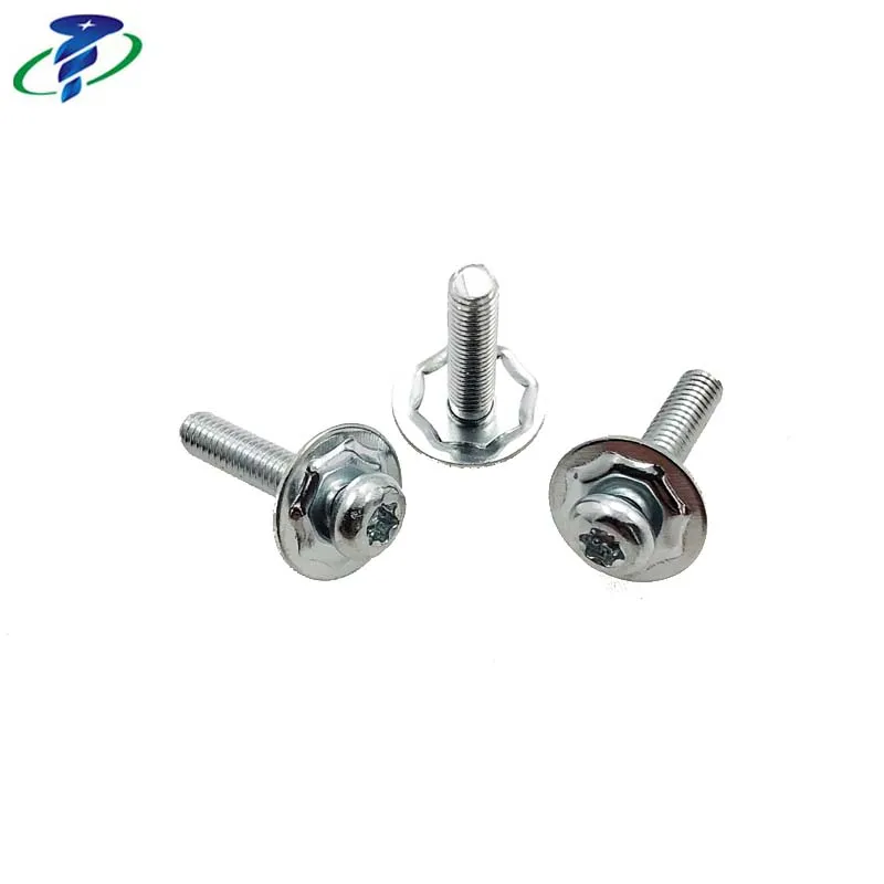 Zinc Plating Pan Torx Sems Machine Screw With Cone Washer M3x14 For Circuit Boards,Pcb Design