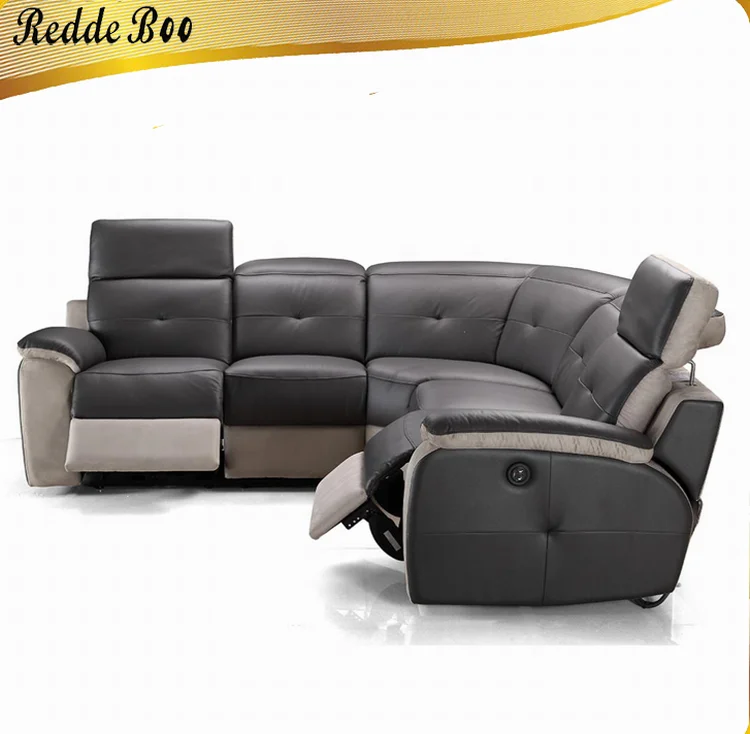 Sofá De Cuero Reclinable Kuka Con Forma De L,Para El Mercado Africano