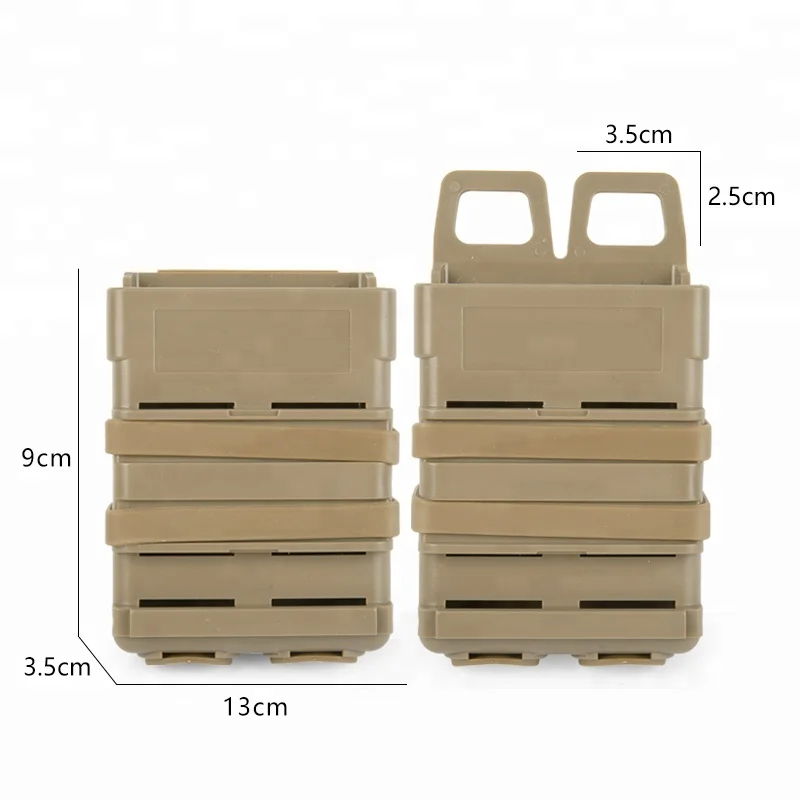 

Military ABS Tactical FAST magazine accessories box (medium)5.56 molle system, Black,tan,od