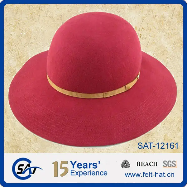 womens red floppy hat