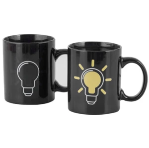 Image of 11oz black magic coffee mug,ceramic color change mug,heat resistant coffee mugs.