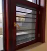2018 modern woodern-grain aluminum sliding windows and doors