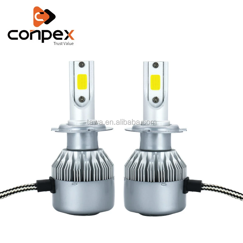 Conpex C6 LED Headlight H1 H3 H7 H11 9005 9006 H4 LED Headlight C6 headlamp bulbs