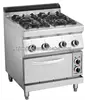 kitchen equipment Gas 4-burner Range With Electric Oven