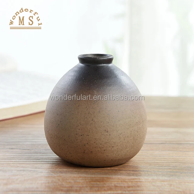 High quality mini ceramic vase flower vase table decoration thin neck vase,living room desktop vase,home interior classical vase