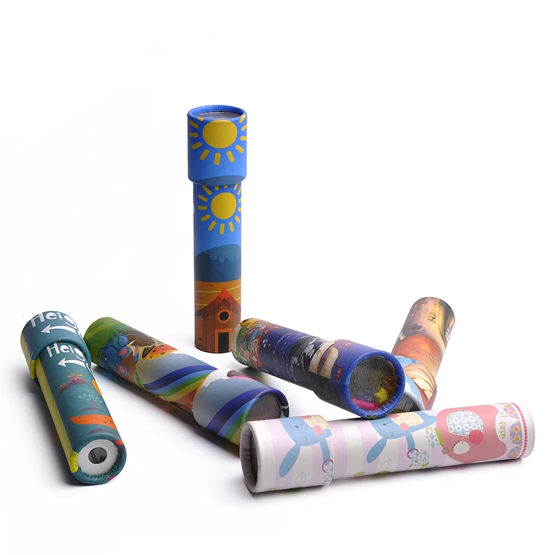 
Educational Toys 2018 Custom Promotional Items China Wholesale Kaleidoscope Magic Telescope Toy Paper Mini Kaleidoscope Printing 