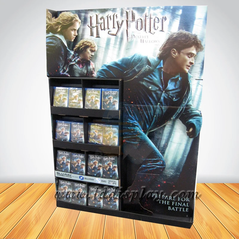 Custom Cardboard Retail Dvd Display Stands / Dvd Display Rack Buy Dvd