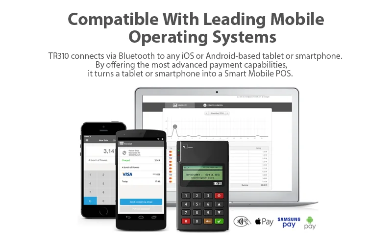 EMV PCI BT smart credit card swipe machine - ANKUX.COM