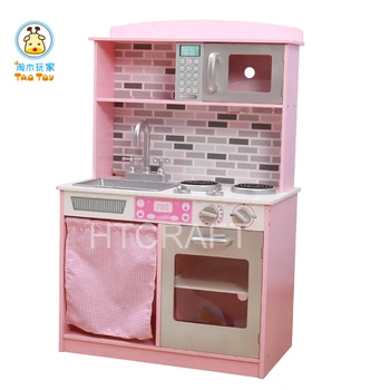 girls pink play kitchen