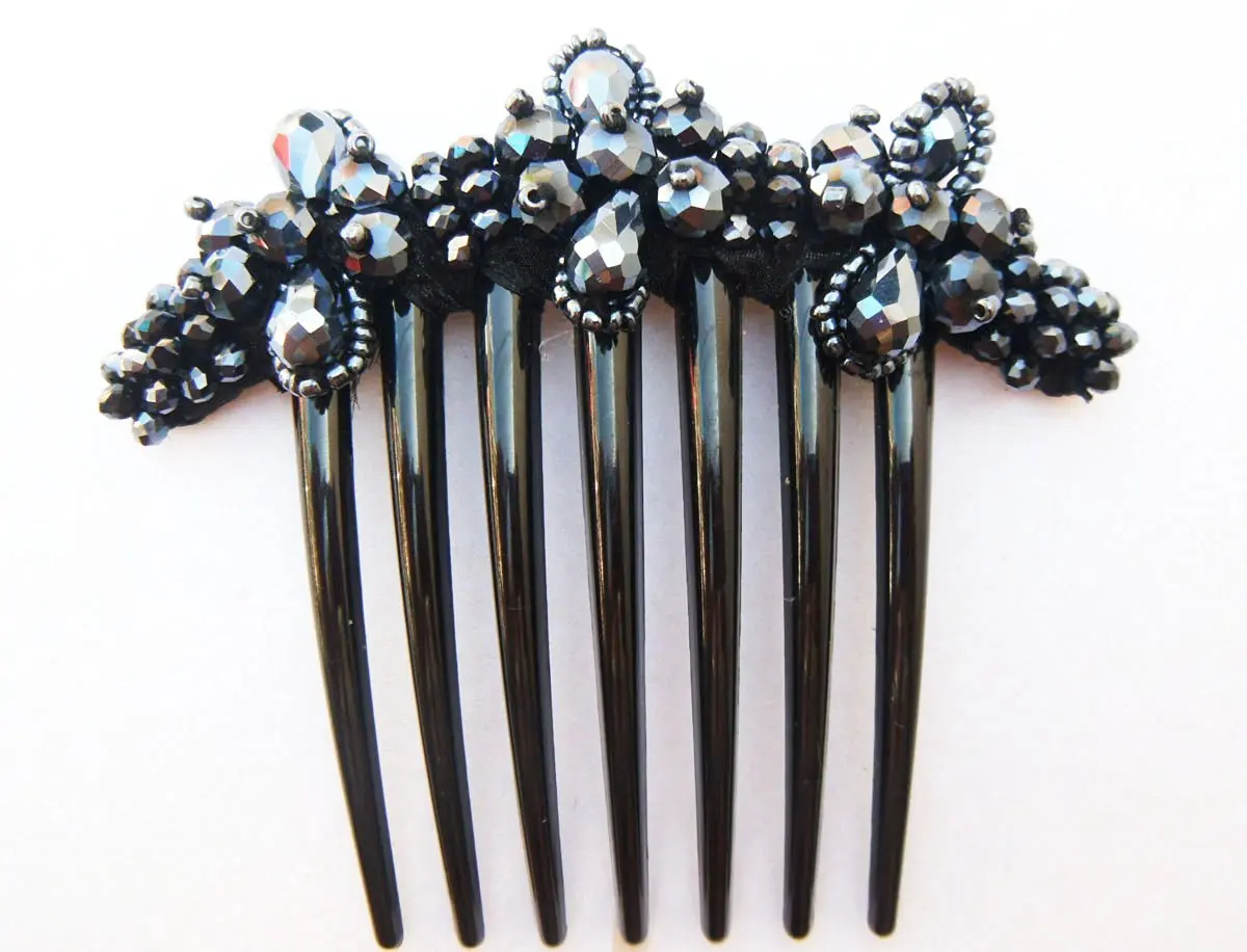 Buy French Twist Hair Comb Ornamented Along The Top Of The Heading