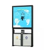 Led lights for frameless advertising light box with steel trash bins